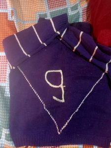 Hand made Knit Sweater with Dog Gr