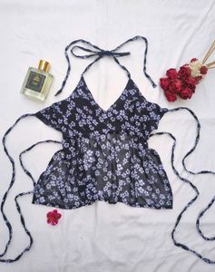 Fairycore y2k halter Backless top 🌷