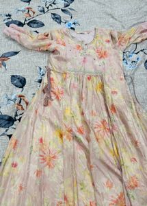 Beautiful Floral Print Anarkali kurti