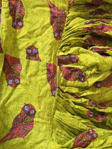 Whimsical Owl Print Kurta salwar Set