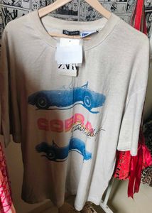 Zara loose Cobra Graphic T-Shirt