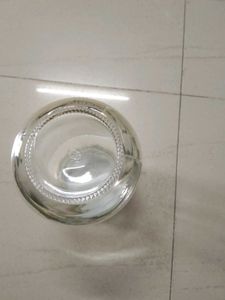 Glass Jar with Golden Lid