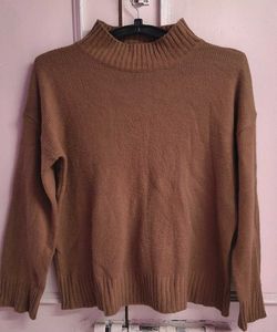 Brown Turtleneck Sweater