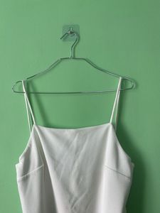 White Spaghetti Strap Mini Dress