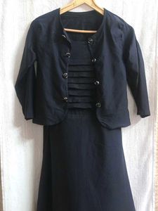 Elegant Black Dress and Jacket Set