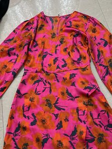 Vibrant Floral Wrap Dress