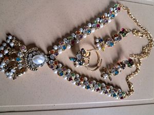Completely New Necklace Set With Earring And Ring
