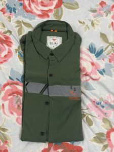 Men's SO-ME Olive Green Casual Shirt