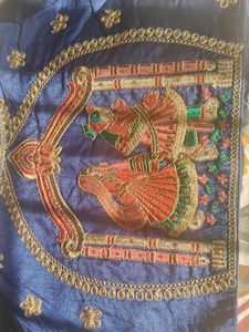 Beautiful Designer Embroidered Silk Blouse