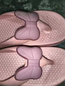 Cute Pink Flip Flops with Bow