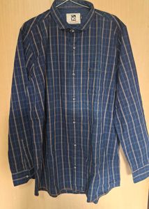Stylish Blue Checkered Shirt