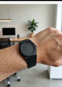 Stylish Black Metal Watch