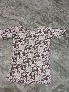 Elegant Floral shorts kurti