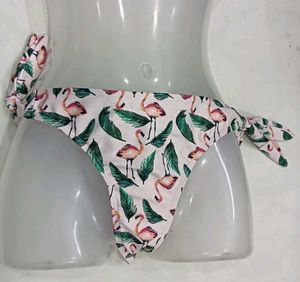 ❤️‍🔥 Flamingo Print Tie-Side Bikini Bottoms
