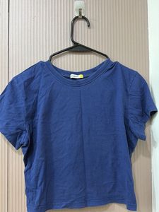 Classic Blue Crew Neck T-Shirt