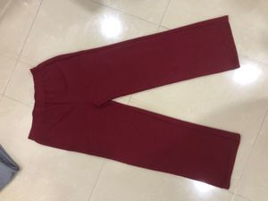 Burgundy Casual Pants