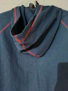 Navy Blue Zip-Up Hoodie