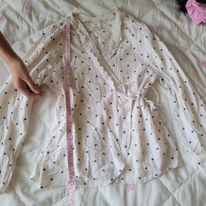Elegant Polka Dot Blouse