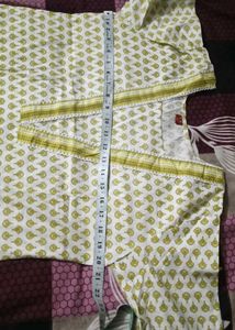 new pure cotton Green Printed Kurta Set