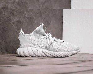 ADIDAS TUBULAR DOOM SOCK Grey Knit Sneakers