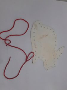 Lacing Activity For Kids( Rabbit Board With Holes And Plastic Lace)