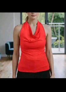 Red Halter Neck Top