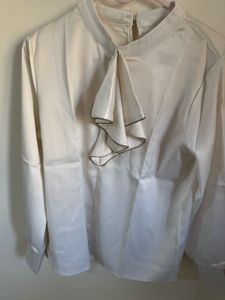 Elegant Ruffle Front Blouse