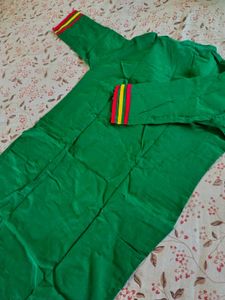 Vibrant Green Kurta with Embroidery XL
