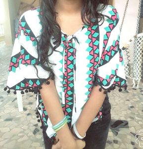 Bohemian Print Tunic Top