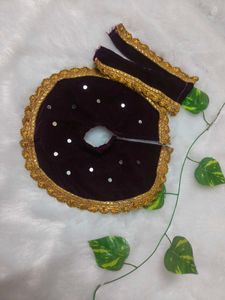 Laduu Gopal  Beautiful Meroon Velvet Dress