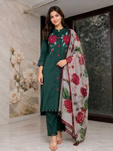 Embroidered Kurta Set with Trousers