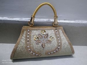 Golden Clutch Bag for girls and women Purse