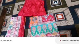 Multicolour Kurta Set with Dupatta