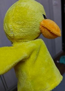 Soft Yellow Duck hand puppet