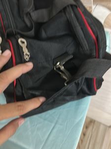 Black HuaMei Fitness Duffle Bag