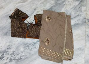 Elegant Saree with Matching Blouse