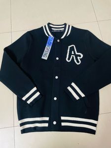 Varsity Cardigan - Black & White