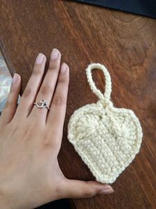 Handmade Crochet Heart Charm