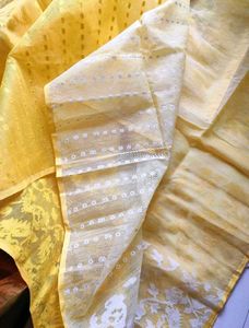 NEW WITHOUT TAG - HALDI JAMDANI SAREE