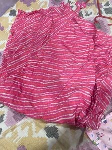 Pink Printed Kurta