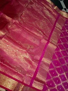 PINK BANARASI PATTU SAREE