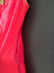 SALE: Coral Pink Embellished Dress