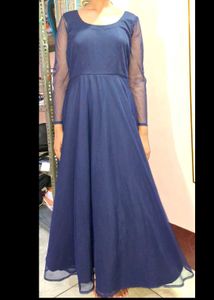 Elegant Navy Blue Gown