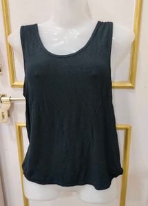 Black Sleeveless Tank Top