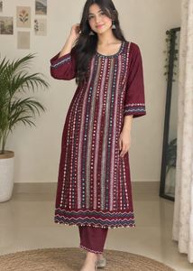 Beautiful mirror work suit