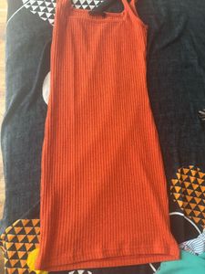 Orange Bodycon Dress