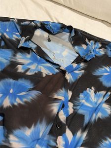 Floral Print Mesh Top