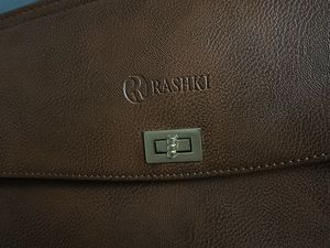 RASHKI Stylish Brown Tote Handbag Laptop Sleeve In