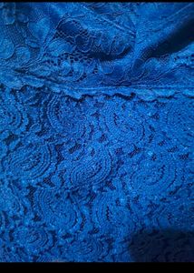 Stunning Royal Blue Lace Dress