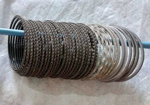Mixed Metal Bangle Set